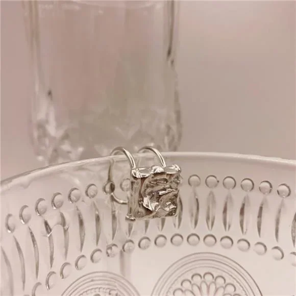 Hammered 925 Sterling Silver Handmade Rings Statement Gemstone - Picture 2 of 7